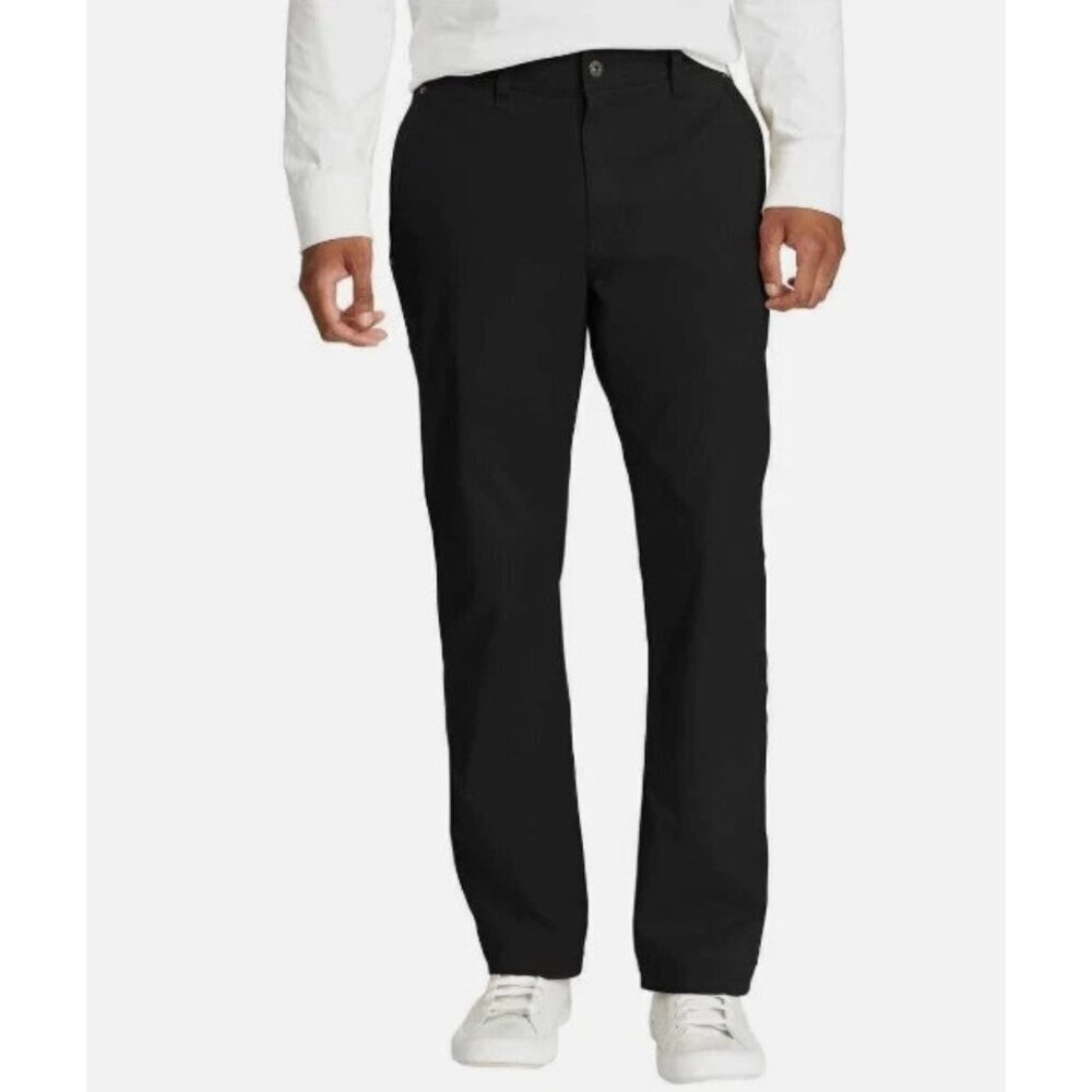 NEW Eddie Bauer Men's 32x32 Canvas Utility Pants Stretch Ultra Durable Black